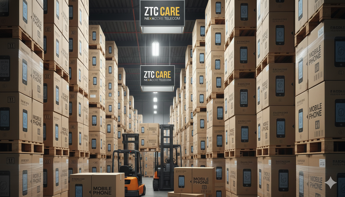 Warehouse of Mobile Phones